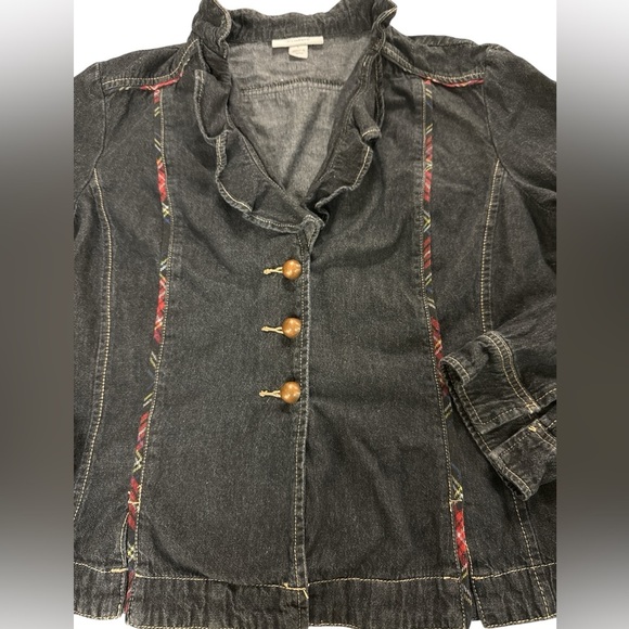 Dressbarn Jean and Plaid Jacket - Picture 4 of 13